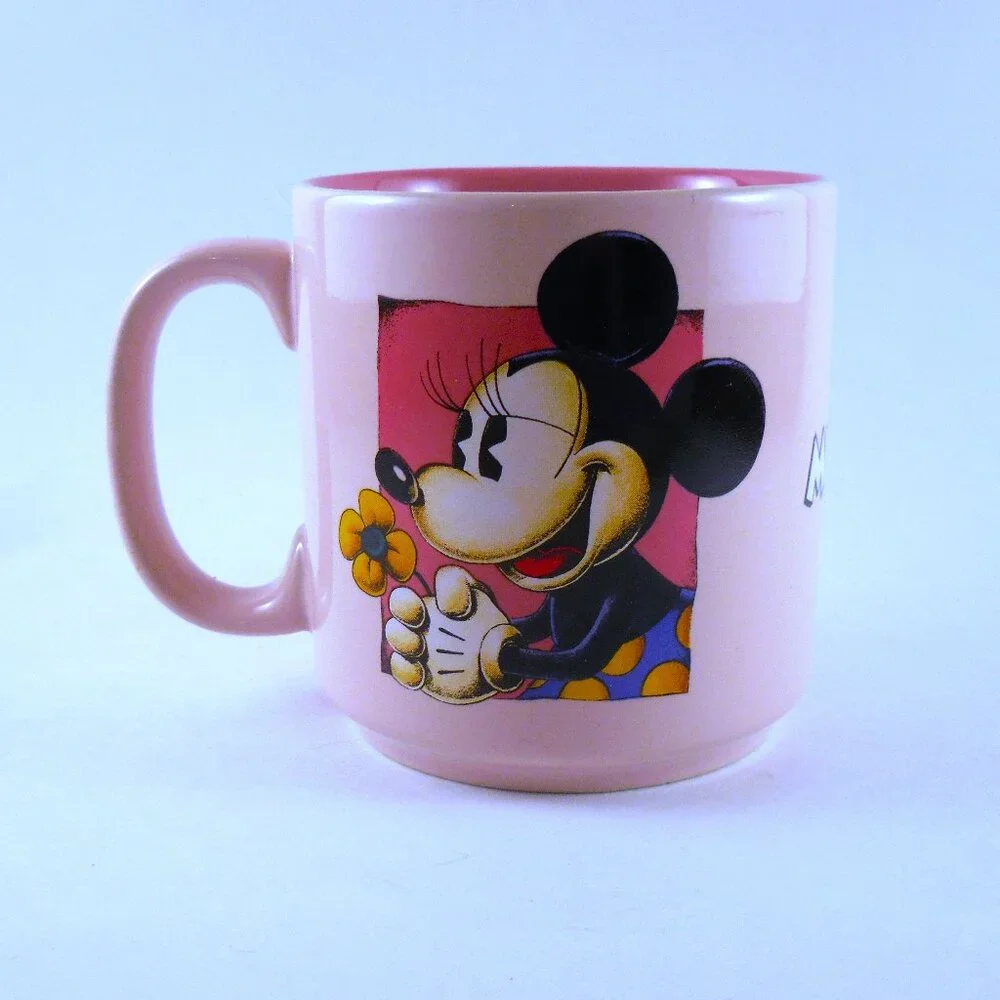 Disney Minnie Mouse Vintage Pink Coffee Mug